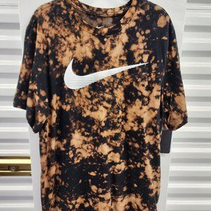 Custom Bleach Dye Nike T-Shirt